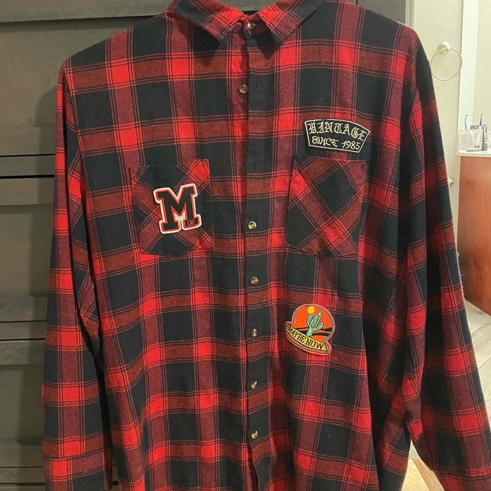 Oversized flannel